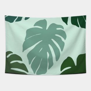 Monstera Leaves Pattern Tapestry