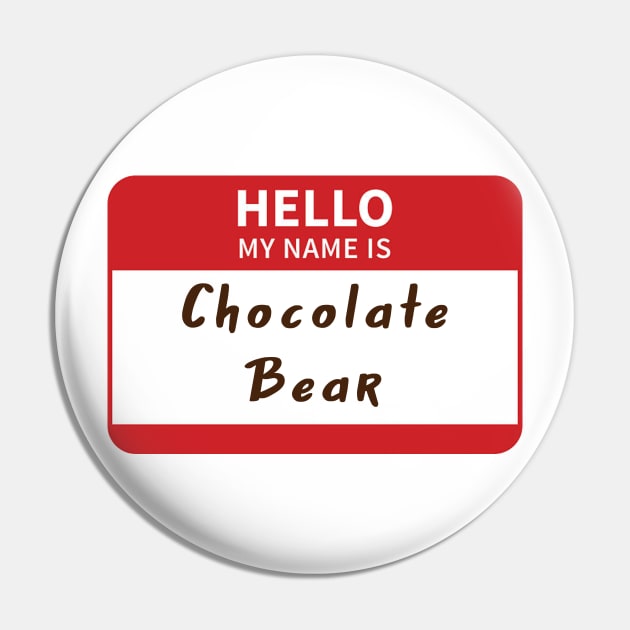 Chocolate Bear - Turk Scrubs Pin by Pretty Good Shirts