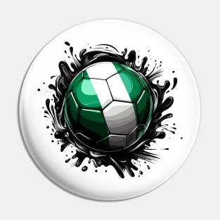 Nigeria Flag Football Pin