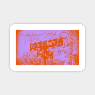 Santa Barbara Drive & Colby Circle, Claremont, California by Mistah Wilson Magnet