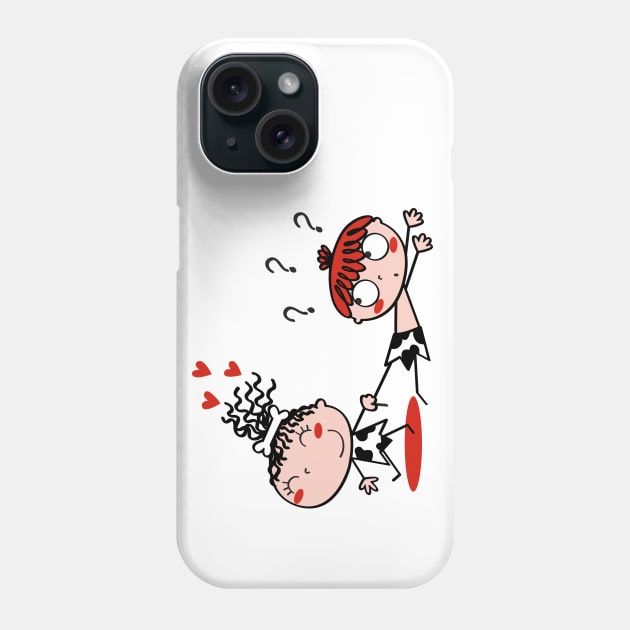 Prehistoric love Phone Case by JoanaJuheLaju1