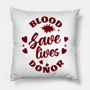 blood donation Pillow