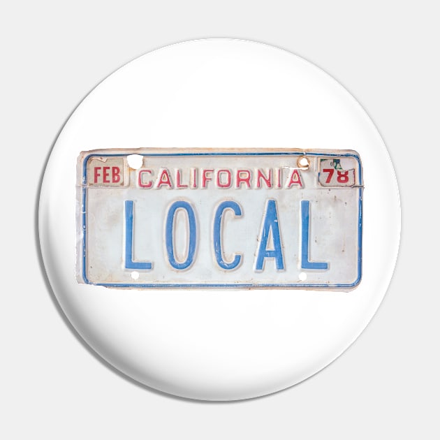 California Local License Plate Pin by mrdoomits