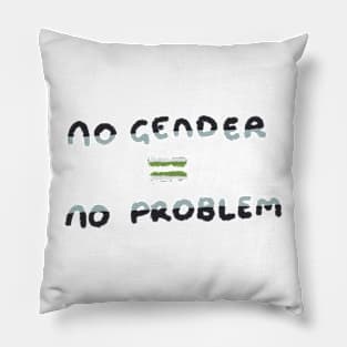 No problem (agender) Pillow