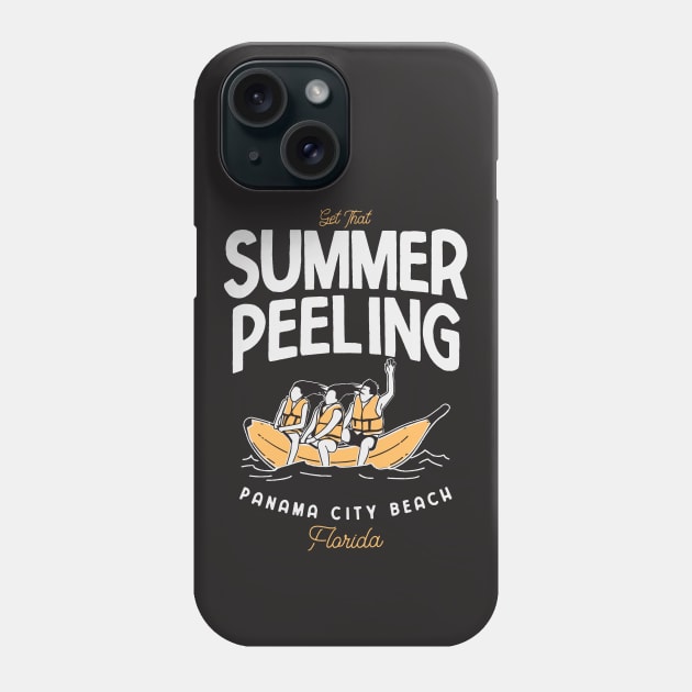 PANAMA CITY BEACH FLORIDA | Funny Puns Get That Summer Peeling Phone Case by Fitastic