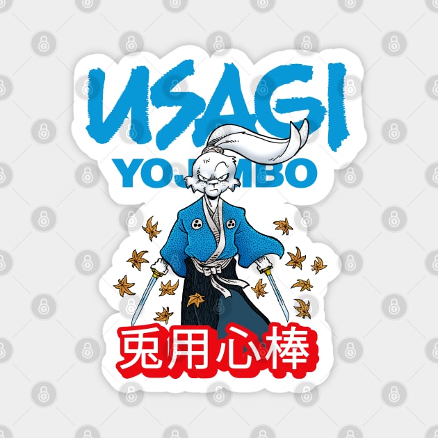 Usagi Yojimbo Blue Magnet by Alema Art