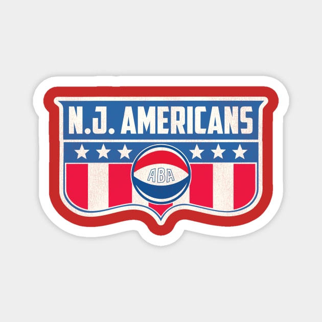 Defunct New Jersey Americans Basketball Magnet by Defunctland