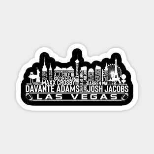 Las Vegas Football Team 23 Player Roster, Las Vegas City Skyline Magnet