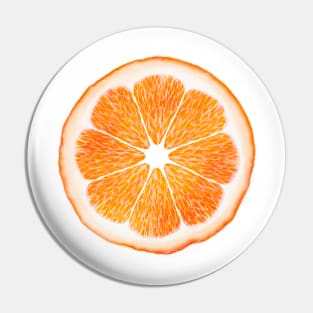 Watercolor Orange Pin