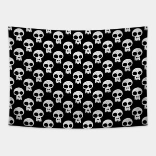 Skulls on Black Tapestry