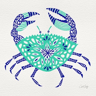 Turquoise Crab Magnet