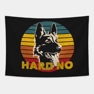 Hard No Pitter Let's Get At Er Patter Funny German Shepherd Tapestry