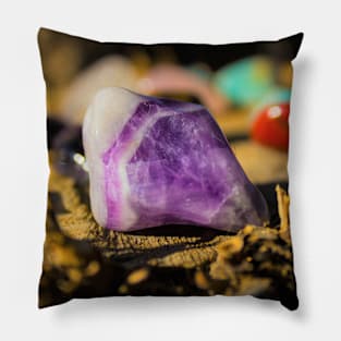 Amethyst Crystal Pillow