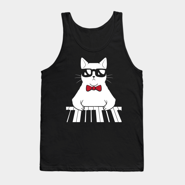 Discover Piano Cat - Piano - Tank Top