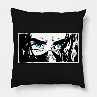 Bright blue eyes Pillow