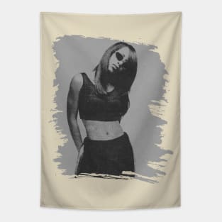 Aaliyah // Retro poster Tapestry