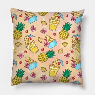 Pineapple Whip Pattern  (Warm Tones) Pillow