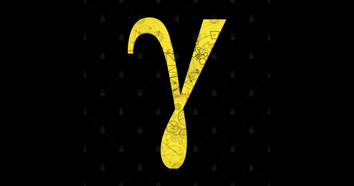 Gamma - Math Symbols - Gamma - Sticker | TeePublic