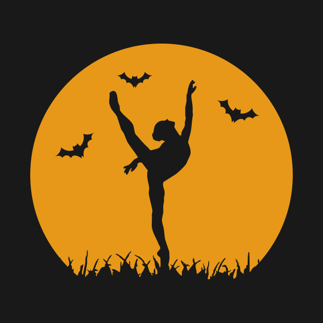 Halloween Dancer Spooky Dance Silhouette Dancer TShirt TeePublic