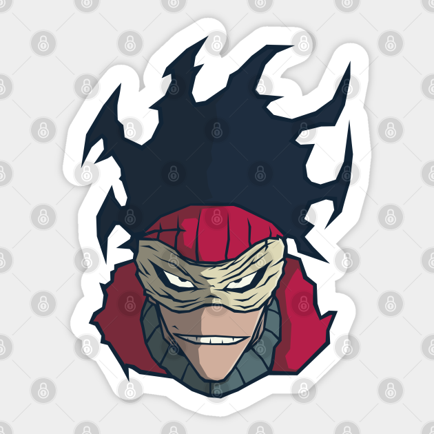 Hero Killer Stain Face Mha Stain My Hero Academia Sticker Teepublic Standard unframed posters are printed on standard poster paper. hero killer stain face mha