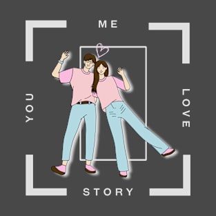 Our love story korean couple T-Shirt