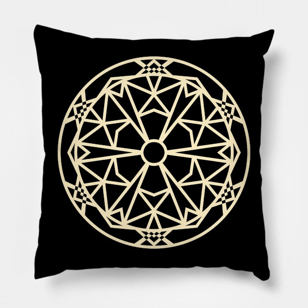 Inspirational MANDALA T-SHIRT MANDALA 493 Pillow by abcmandalaclothing