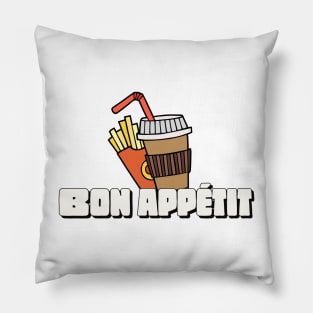 Bon appétit - Enjoy your meal French Expression France Pillow