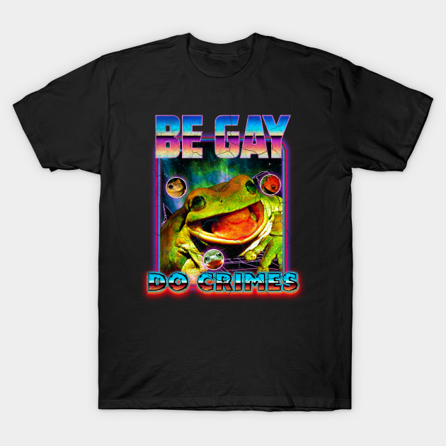 Vintage Frog Crimes - Frog - T-Shirt
