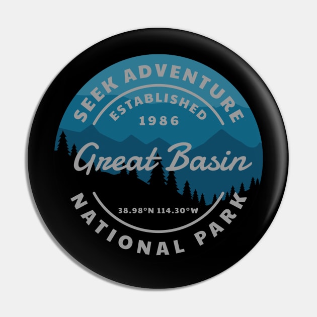 Great Basin National Park Retro Pin by roamfree