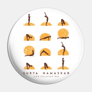 SURYA NAMARKAR - Sun Salutation Pin