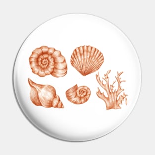 Seashells Pin