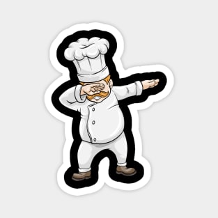 Chef with Chef hat at Hip Hop Dance Dab Magnet