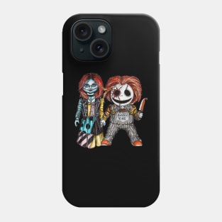 Sally Valentine and Chuck Skellington Phone Case