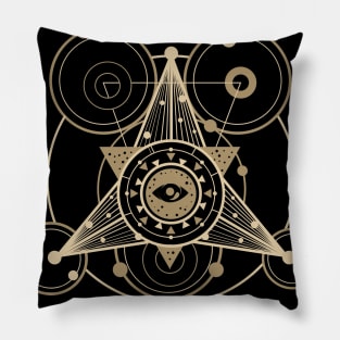 compass Sacred geometry Pillow