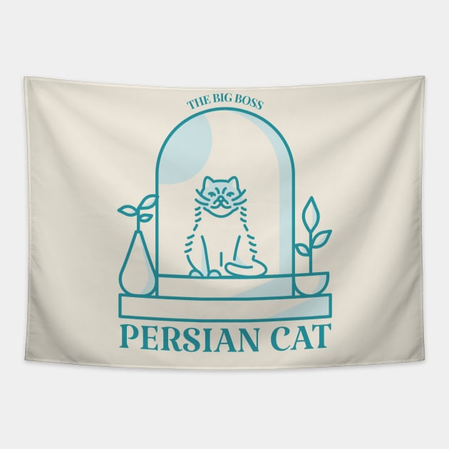 Persian Cat Tapestry by Tip Top Tee's