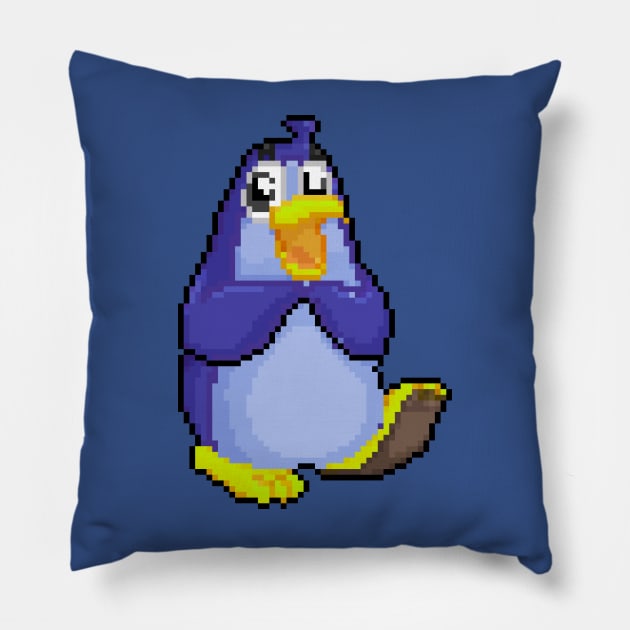 Fashion Beasts Penguin Pillow by Pixel.id