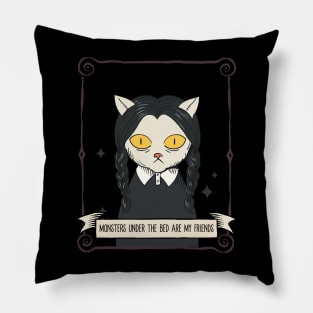 Wednesday Horror Quote Pillow