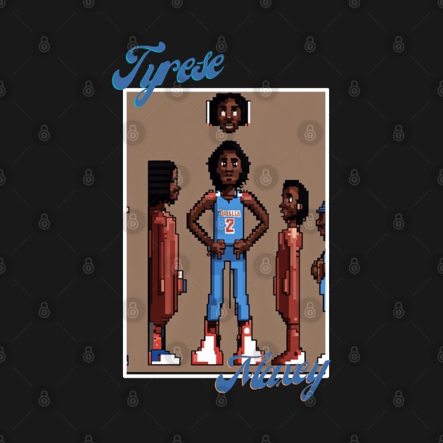 Tyrese Maxey Philadelphia victor illustration design by Nasromaystro