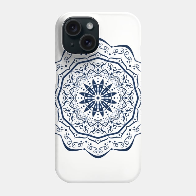 Blu mandala Phone Case by HagalArt