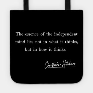 Christopher Hitchens Quote Design Tote