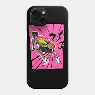 Move quickly and put the basketball into the ring Phone Case