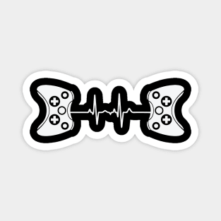 2 controllers Gamer Heartbeat Magnet