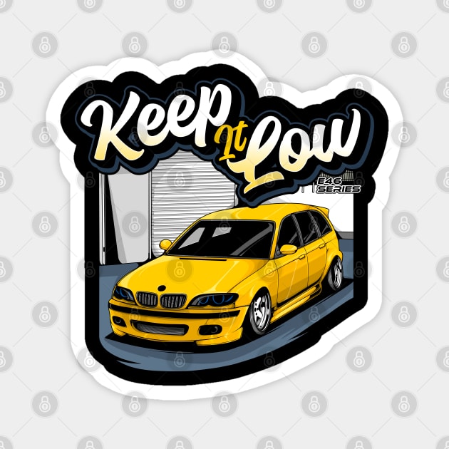 Keep it Low E46 Series Magnet by CFStore