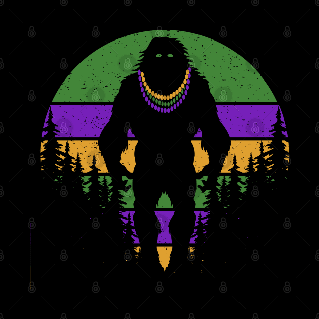 Bigfoot Mardi Gras by Tesszero