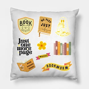 Yellow Bookish Pack Pillow