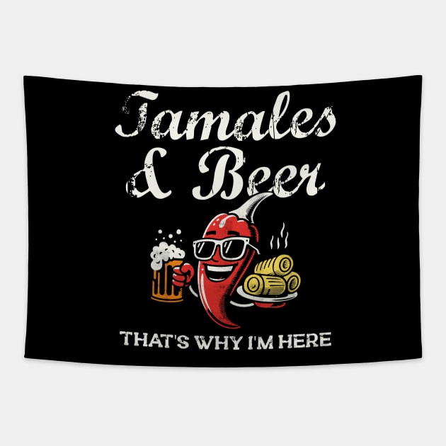 Tamales & Beer That’s Why I’m Here- Tapestry by Depot33