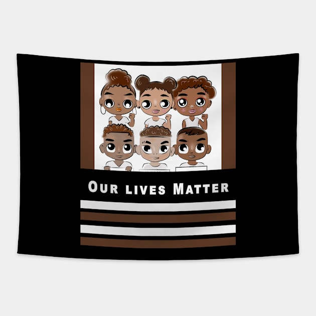 Our Lives Matter Tapestry by Obehiclothes