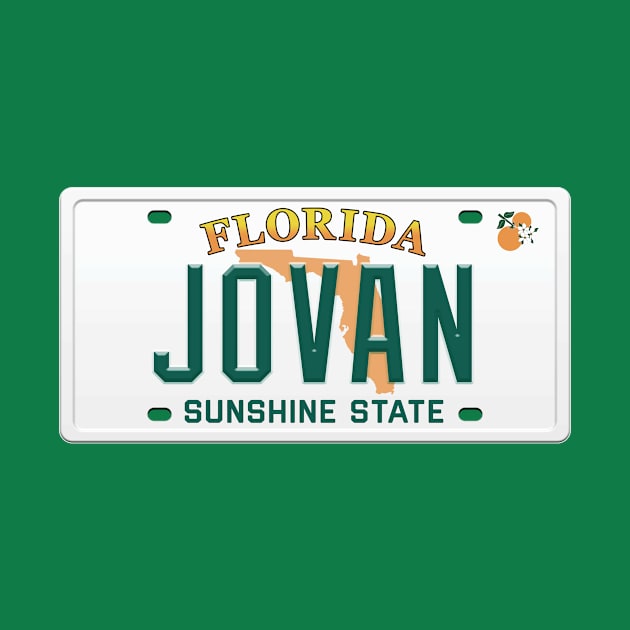 Jovan License Plate - FL by Tee_IRL