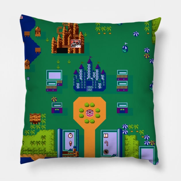 Adventures in the Magic Kingdom Pillow by GoAwayGreen