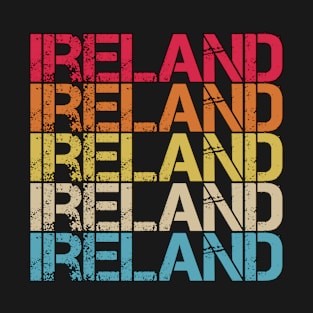 Ireland Retro Vintage Distressed Country Souvenir Gift T-Shirt